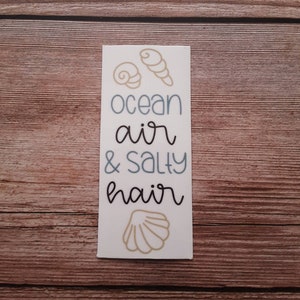 Beach vinyl decal, beach waterproof vinyl sticker