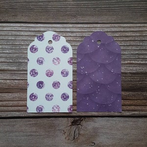 24 mermaid cardstock gift tags