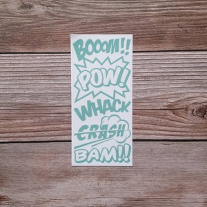 Comic book waterproof vinyl sticker