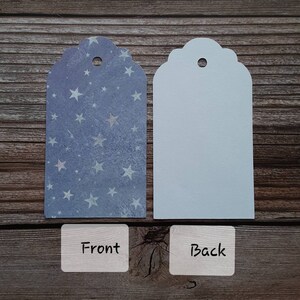 24 stars cardstock gift tags