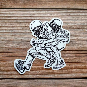 Football vinyl sticker