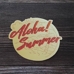 Alhoa summer waterproof vinyl sticker
