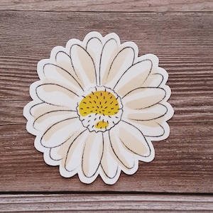 Daisy waterproof vinyl stickers