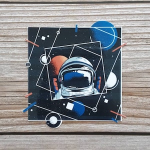Astronaut waterproof vinyl stickers