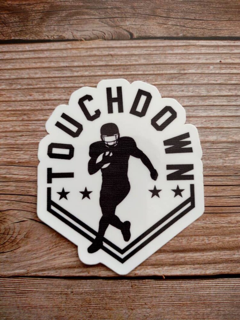 Touch Down Vinyl Sticker - Etsy