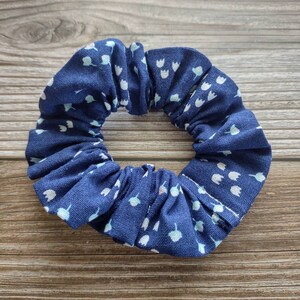 Floral cotton fabric scrunchies