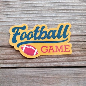 Football game vinyl sticker