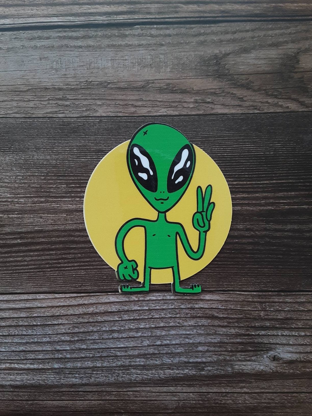 Alein Sticker Alien Waterproof Vinyl Sticker - Etsy