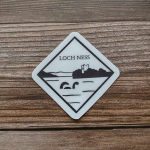 Loch Ness laminated vinyl sticker