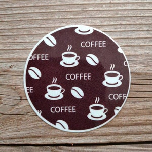 Coffee Vinyl Sticker