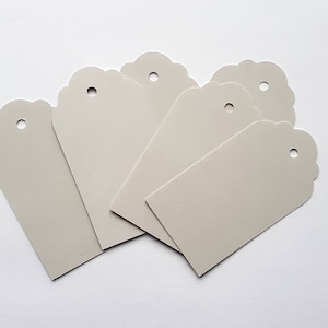 50 heavy weight cardstock tags, 3 in by 1 3/4 cardstock tags, off white card stock tags
