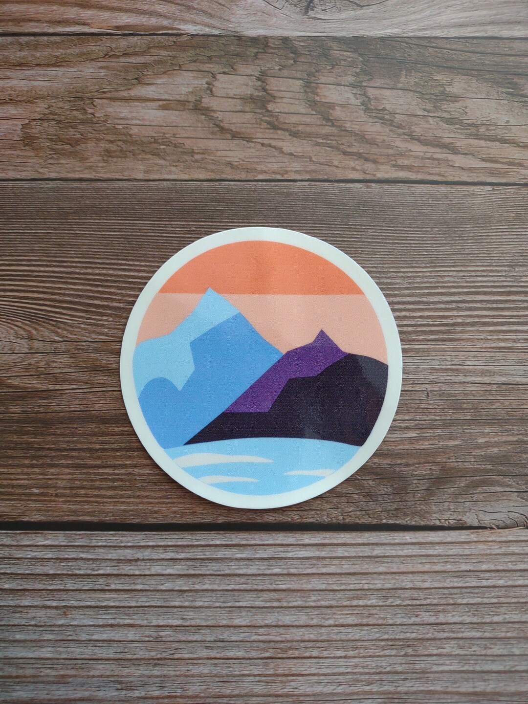 Mountain Vinyl Sticker - Etsy