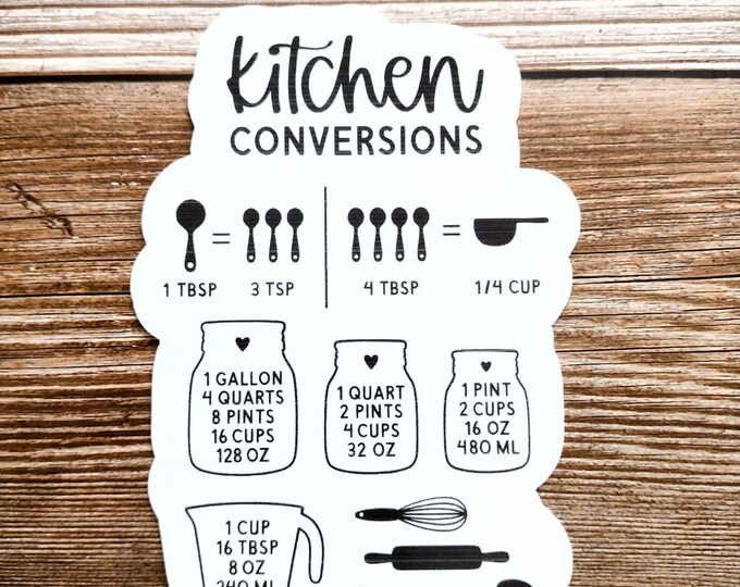 Ballast Conversion Sticker Kitchen Conversion Vinyl Stickers - Etsy