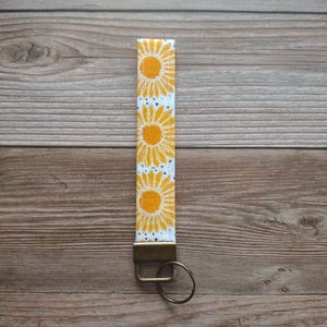 sunflower key fob wristlet