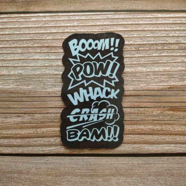 Comic book sound effects vinyl sticker