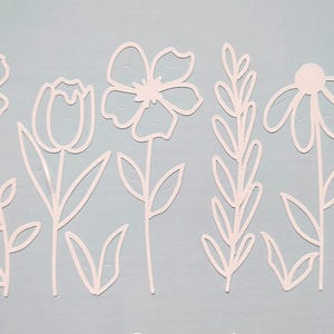 White floral Decal