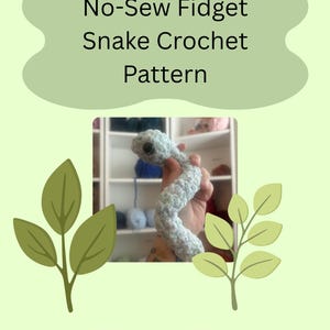 No Sew Crochet Fidget Snake Digital Pattern Only