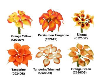 10pc Real Touch Calla Lily: Small Blooms for Bouquet, Corsage, Wreath