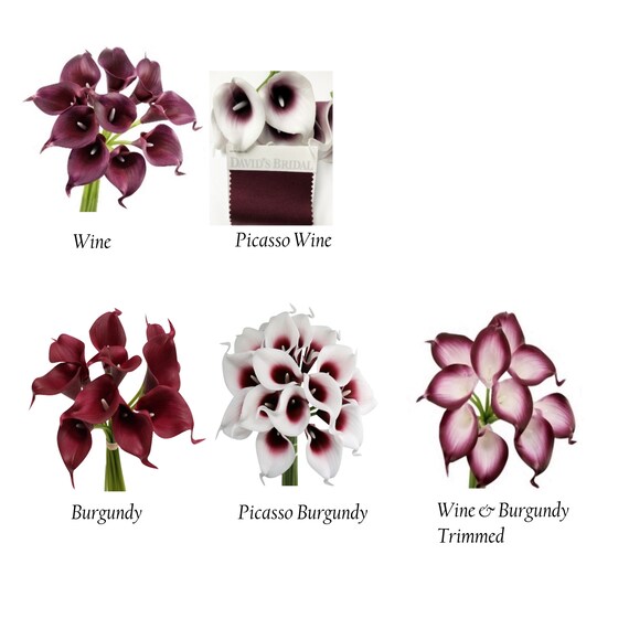 USA 1-DAY PROCESSING 10pc Real Touch calla lily Perfect small bloom for making boutonniere corsage bouquet centerpieces wreath