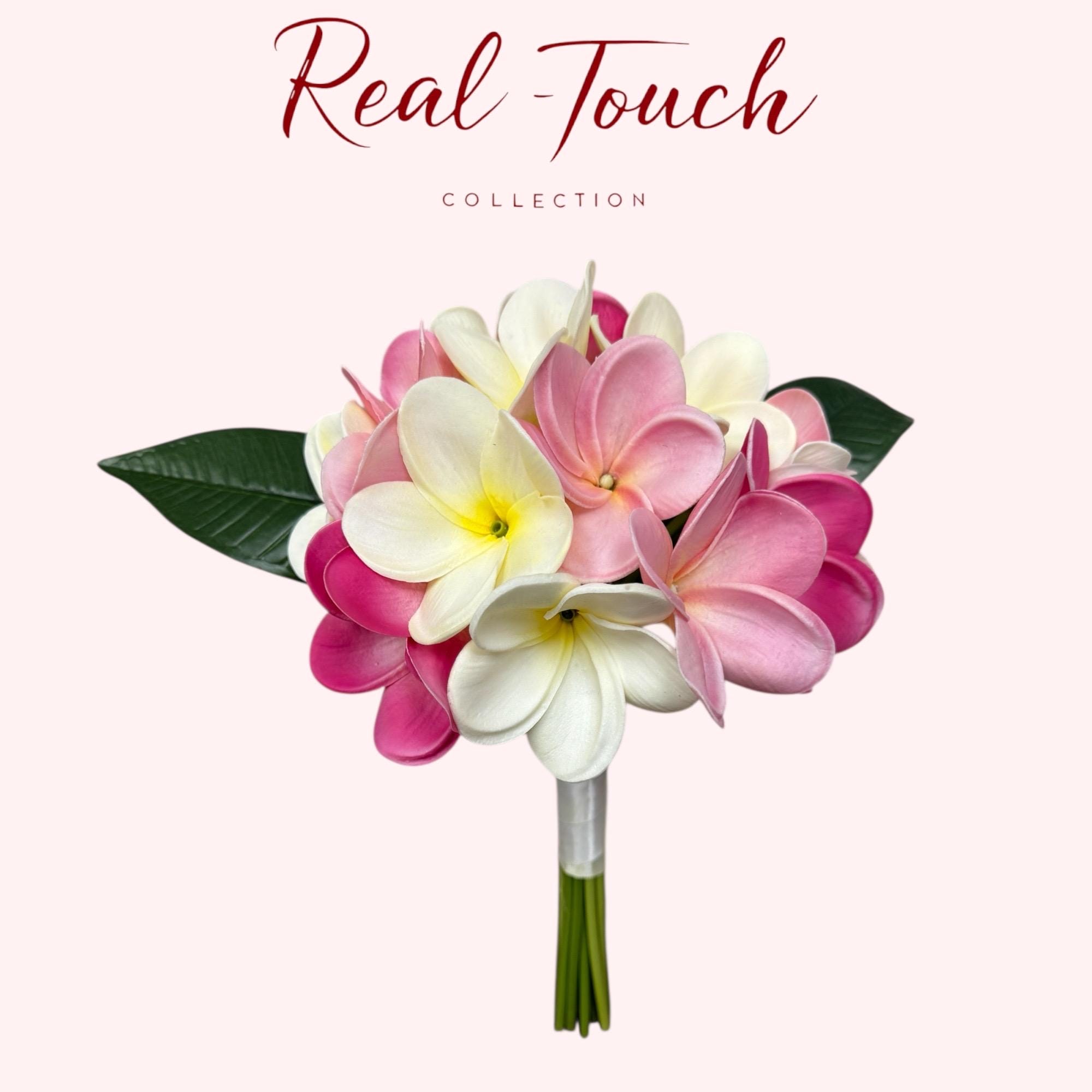 Real Touch Frangipani Flower Head: Plumeria Hairpiece Crafting - Etsy