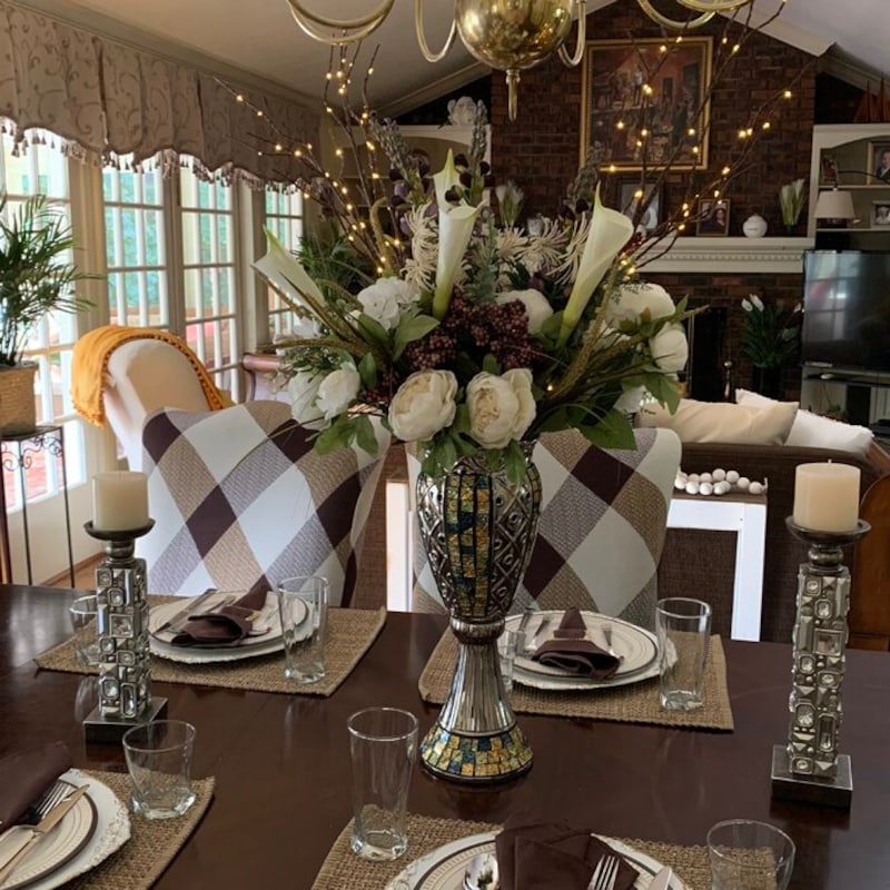 calla lily headpiece