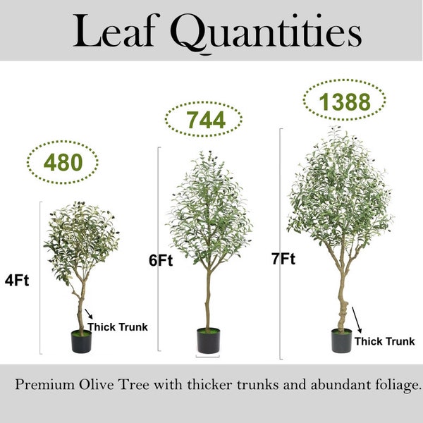 4F-6F Premium Quality Artificial Olive Tree-thicker trunks and abundant foliage