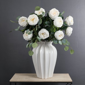 Real Touch English Rose | David Austin Rose | High Quality Artificial Flower | DIY Floral | Wedding Decoration | Gifts - Multi-color