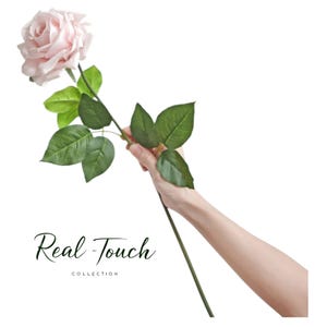 Rose al tatto estremamente realistiche da 29", fiori artificiali di alta qualità / Forniture floreali fai da te / Decorazioni per matrimoni/casa/cucina / Regali
