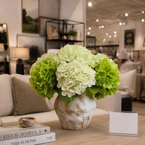Set med 6 stjälkar - Designer's Pick - Real Touch Hortensia - Välj färg