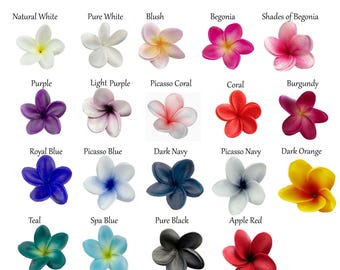 Real Touch Frangipani Flower Head: Plumeria Hairpiece Crafting