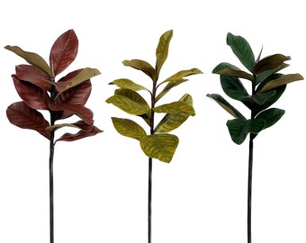 Pack of 3 Stems: 27" Quality Magnolia Leaf Sprays-Stunning floral display