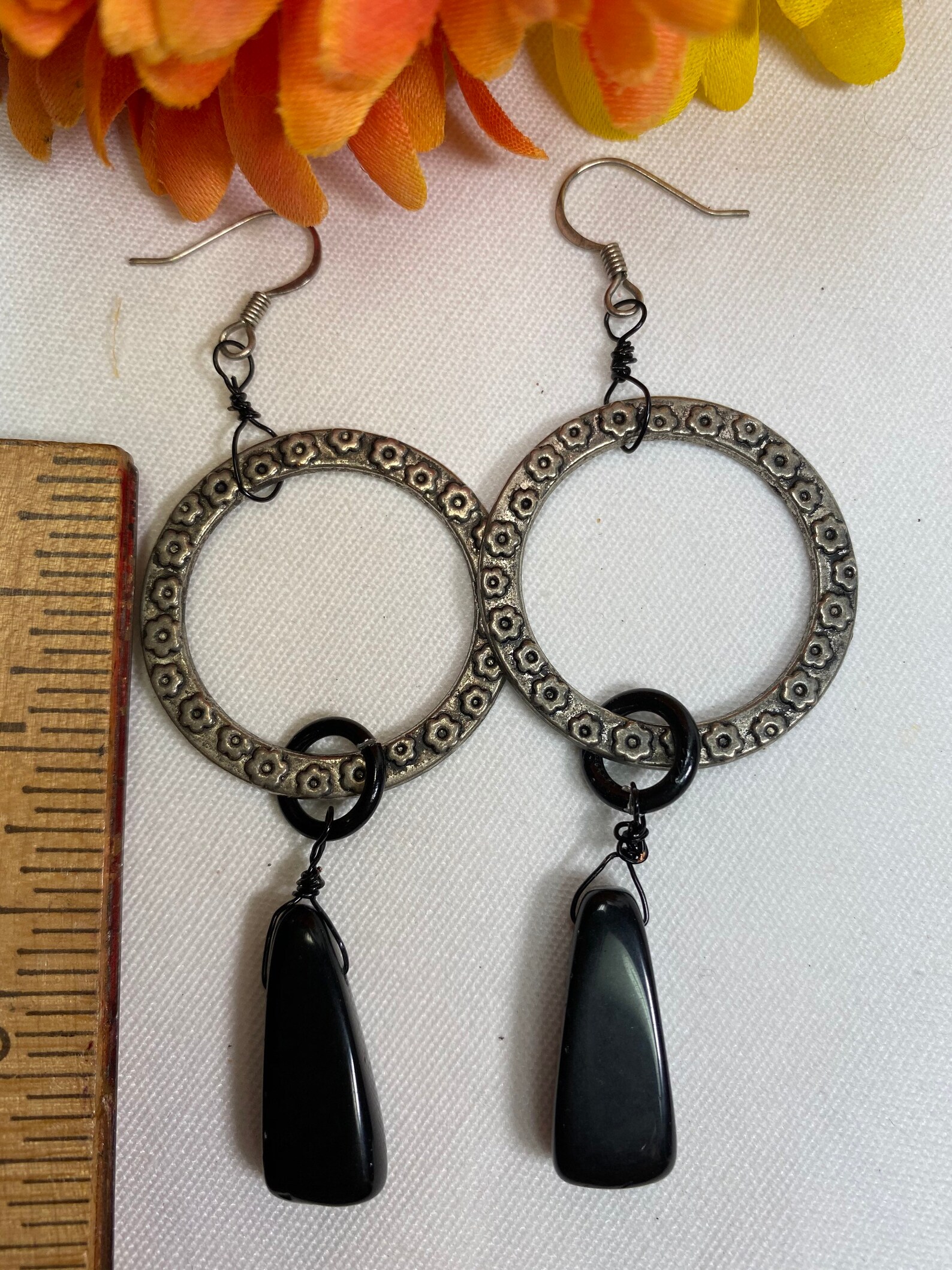 Conjunto de joyería negra gótica collar negro gótico Etsy