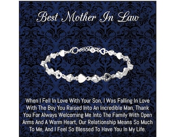 925 Silver Mother in Law Christmas Gift - Personalized Mother of The Groom Gift - Mother in Law Wedding Gift - Custom Mother of Groom Gift