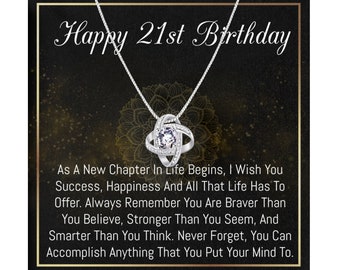 21st Birthday Necklace, 21 st birthday gift for woman, 21 st Happy Birthday, Birthday Gift, Gift for Her, 21st  Birthday