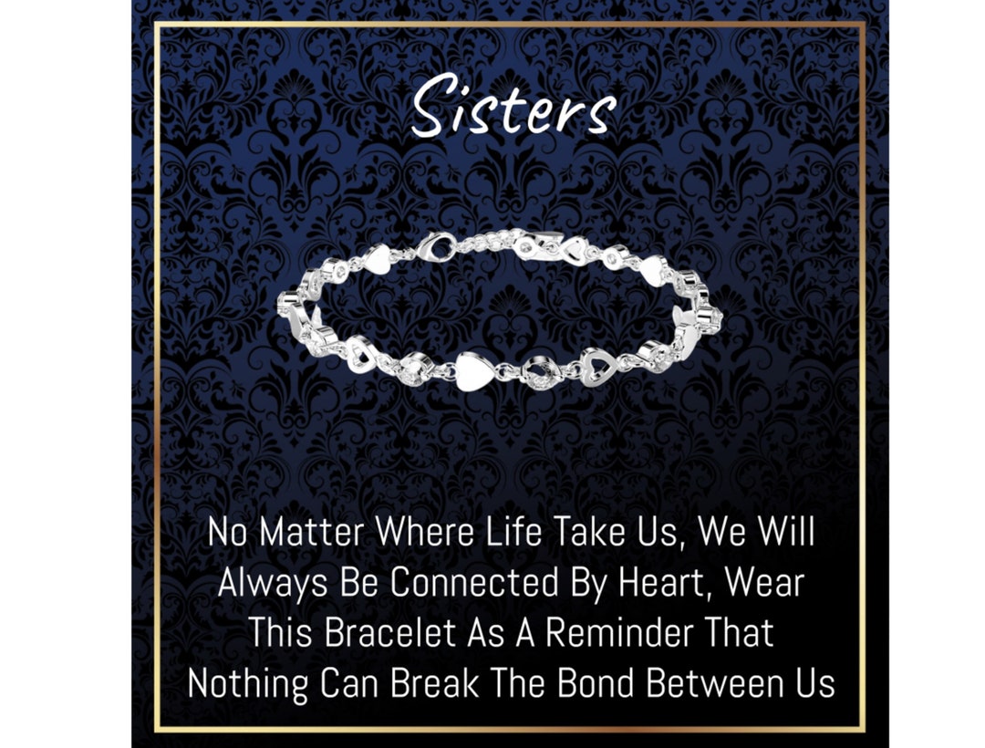 Sterling Silver Sister Bracelet From Sister, Sister Gift From Sister