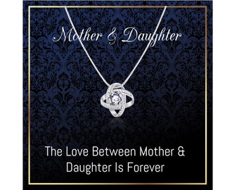 925 Silver Mother and Daughter Necklace, Gifts for daughter from mom, Mom Gifts for Mothers Day, Birthday, Valentines Day, Christmas