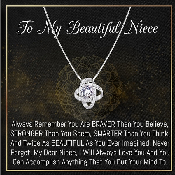 Niece Necklace, Best Niece gift from aunt, Niece Birthday gift, niece, gift for Niece, niece jewelry, niece gift from aunt