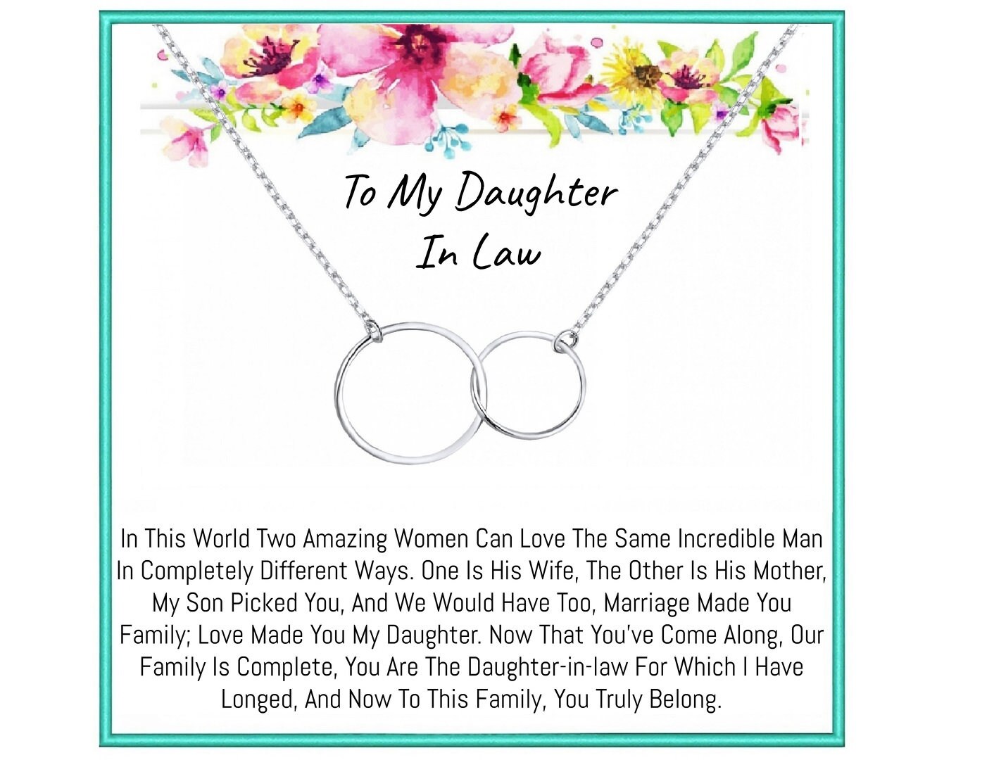 Daughter in law Necklace Daughter in law Gifts Daughter in law