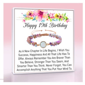 19th Birthday Gifts for Girl Her, 19 Year Old Female 19 Years Blessed Since  2005