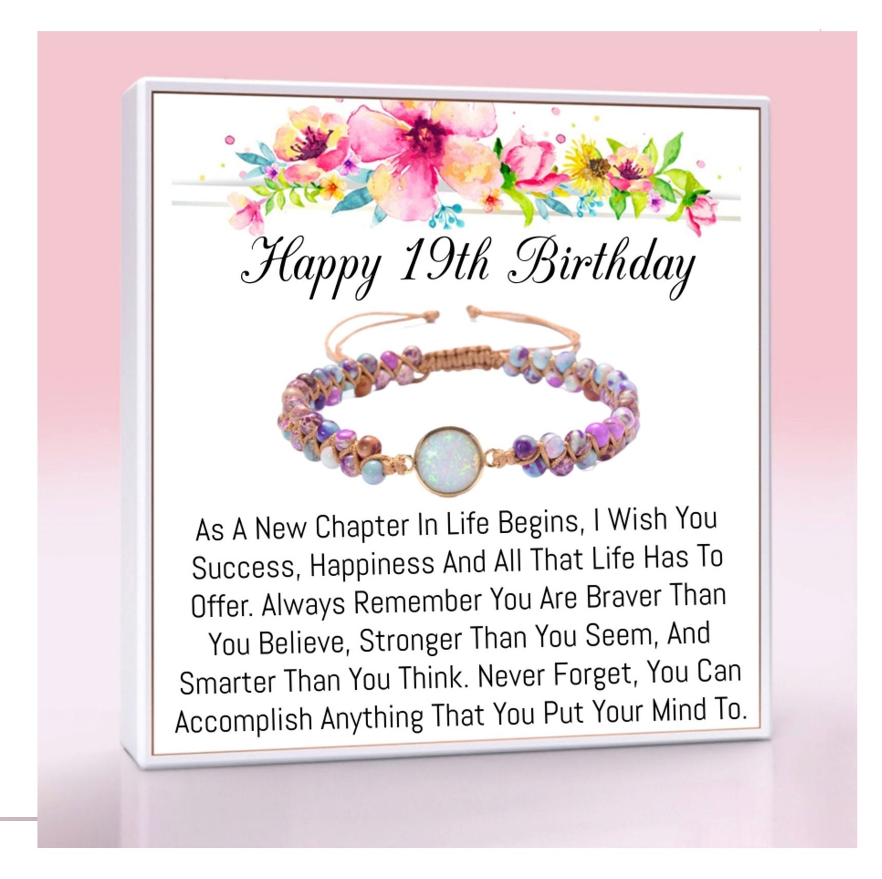 19th Birthday Gifts for Girls, Gift for 19 Year Old Girl Gift for Her,  Nineteenth Birthday 