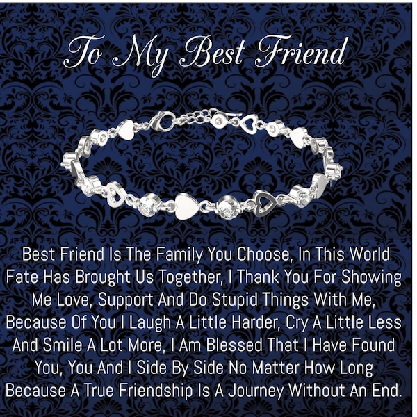 Sterling silver  Knot of friendship gift, Friend forever, Best friend bracelet, Best friend gift, Gift for friend, friendship