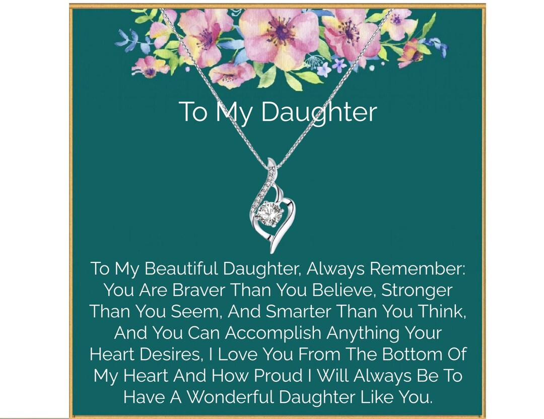Daughter Necklace, Daughter Birthday Gift, Daughter Gifts, Daughter Graduation, Daughter Etsy