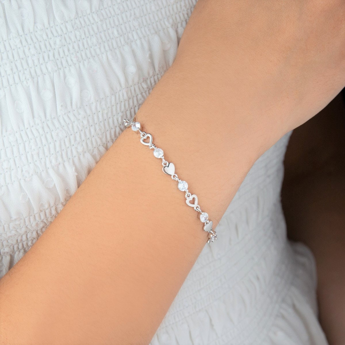 Sterling Silver Daughter Bracelet Daughter Birthday Gift From Etsy