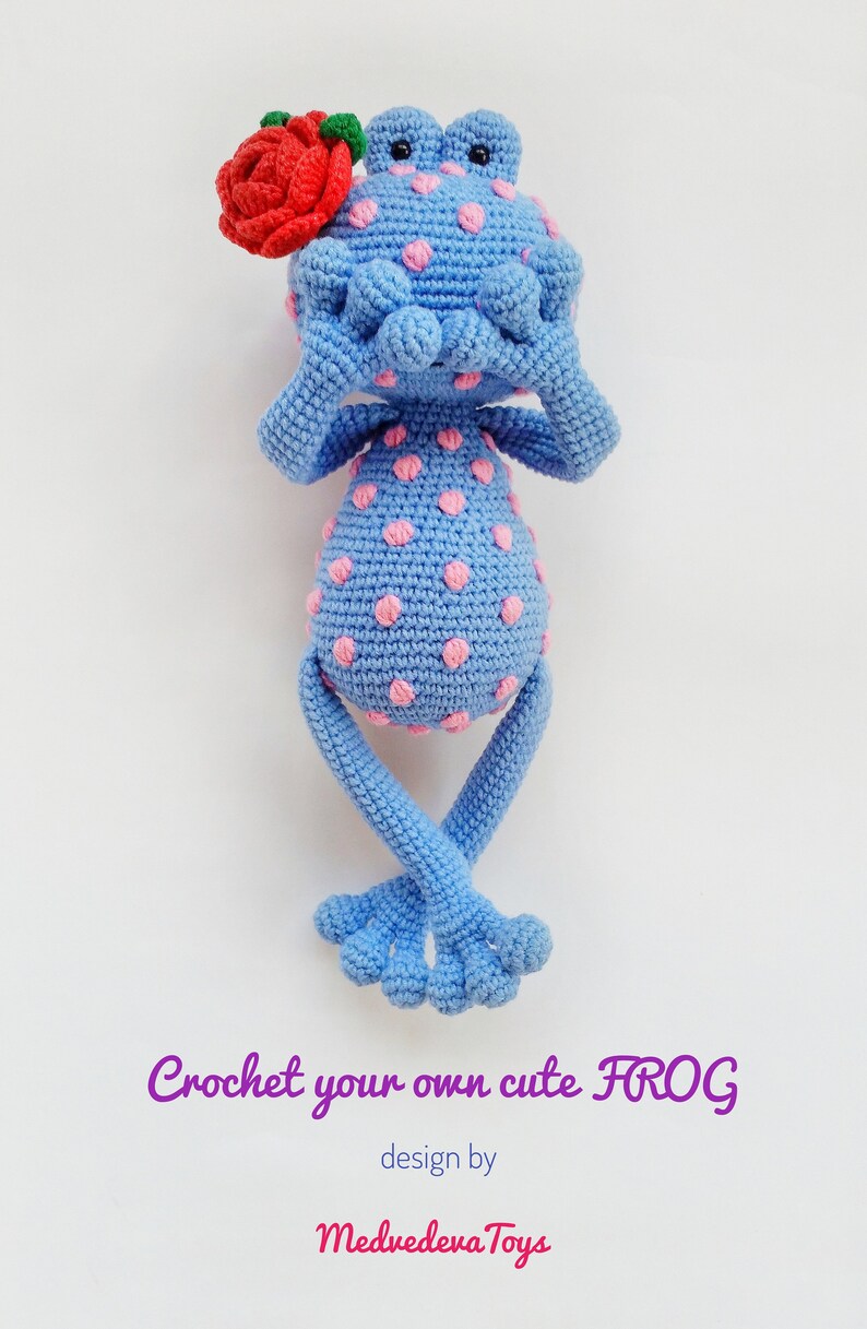 Crochet Frog Amigurumi Pattern / Green Amigurumi Frog / Etsy