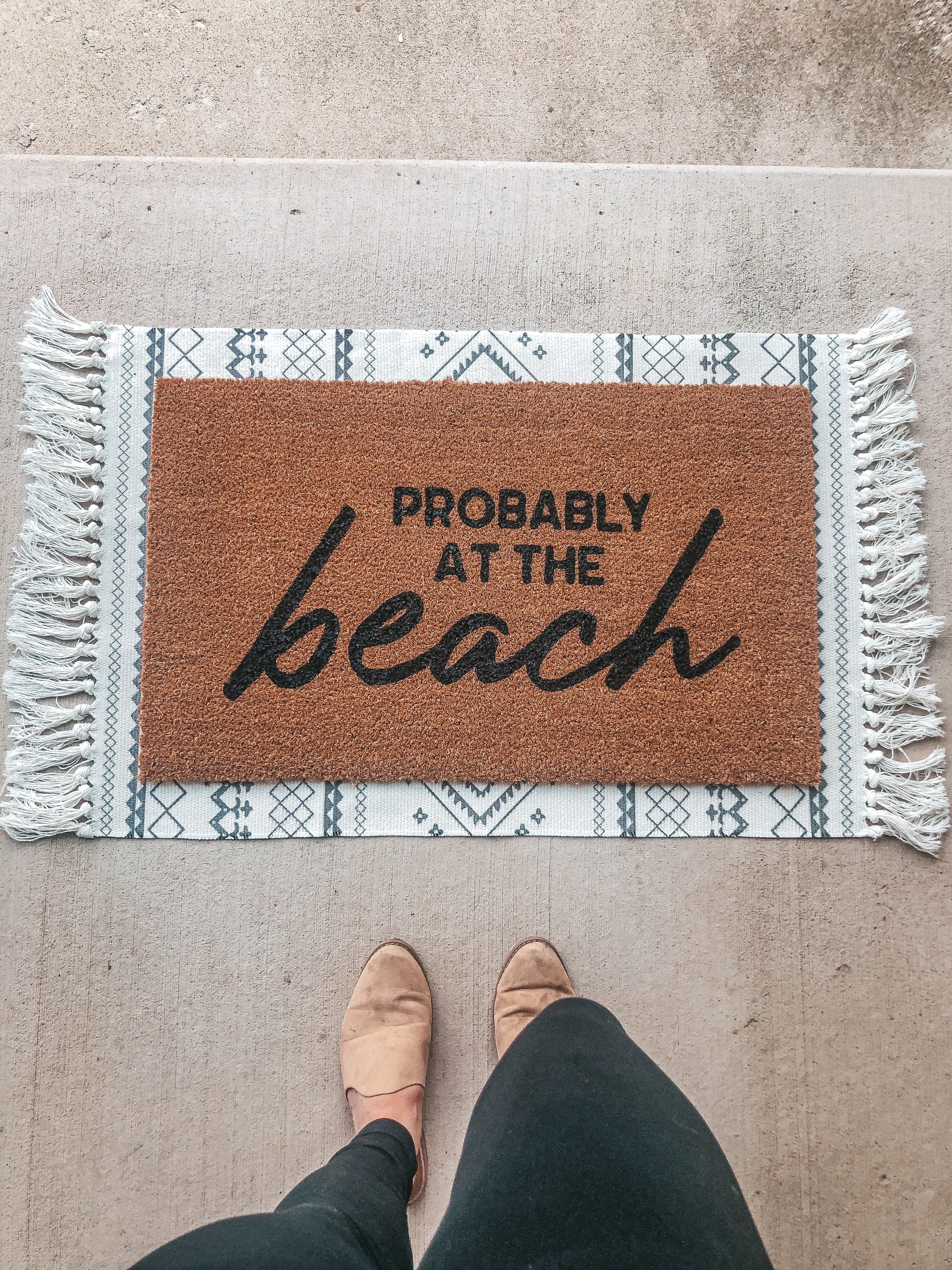 Probably At The Beach Doormat Beach Doormat Beach House Etsy