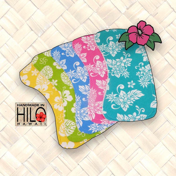 Hawaii Baby Burp Cloths, Hawaii Floral Burb Cloth Gift, Plumeria Burp Cloths, Tropical Burb Cloths