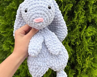 Crochet Bunny Snuggler: Handmade Plush Toy for Baby