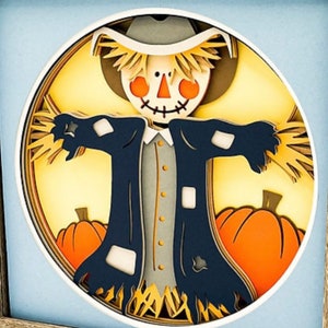 3D Scarecrow Shadowbox