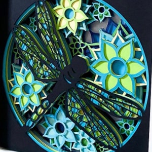 3D Dragonfly Shadowbox