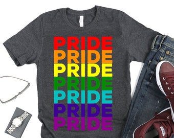 Rainbow Pride Flag Shirt, LGBTQ Gay Pride Shirt, LGBT Shirt, Pride Festival, Queer Pride, Pride Tank, Rainbow Pride Shirt, Gay Pride Flag